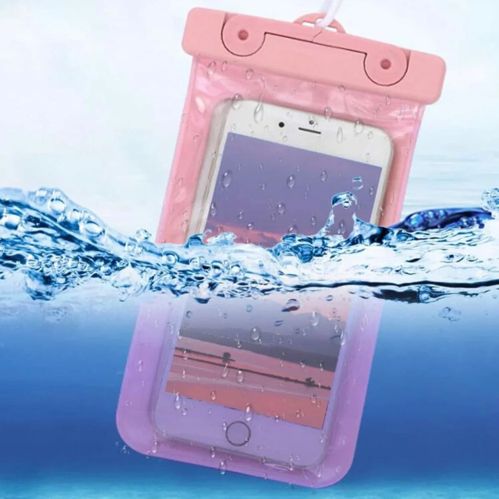 New Pink Clear Phone Bag